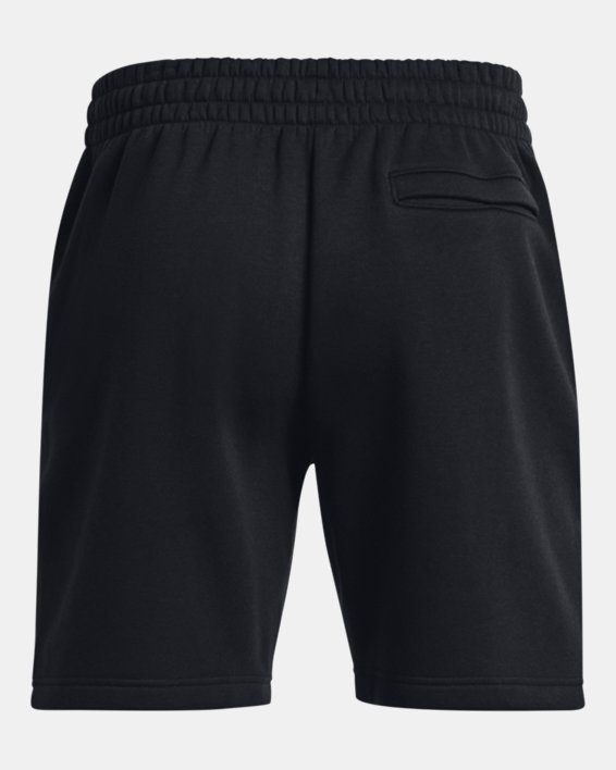 Shorts UA Essential Fleece para hombre, Black, pdpMainDesktop image number 5